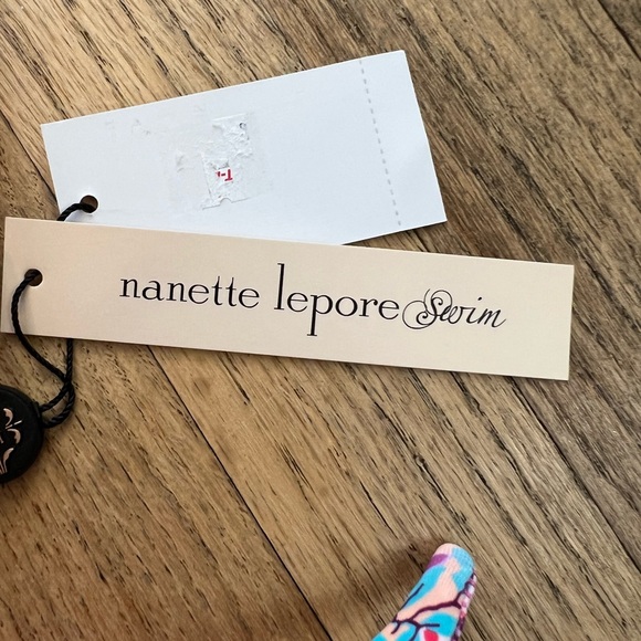 Nanette Lepore One Shoulder Faux Tie Two Piece Swimsuit - Picture 2 of 8